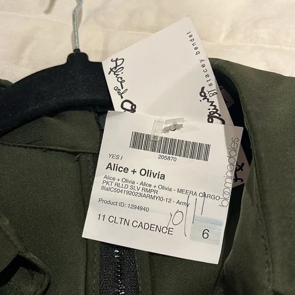 Alice & Olivia silk romper